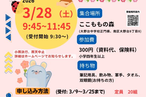 春のかくれんぼを探しに行こう！